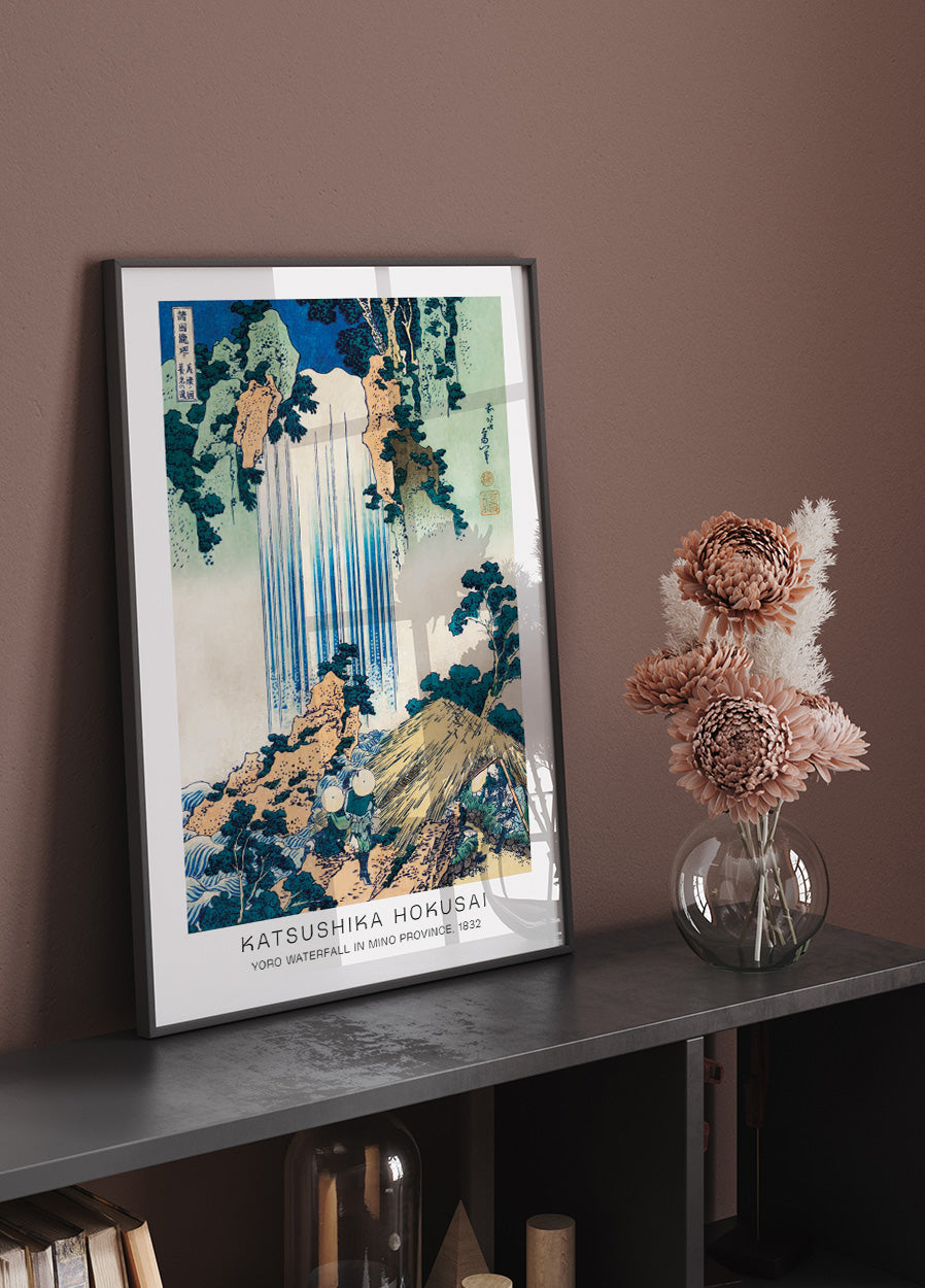 Yoro Waterfall By Katsushika Hokusai Plakat - Posterbox.dk