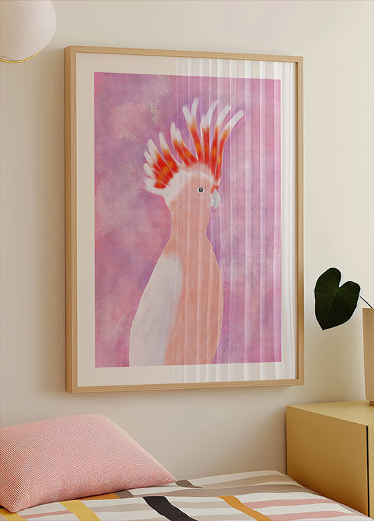 Pink Cocatoo Bird (NEW) - Posterbox
