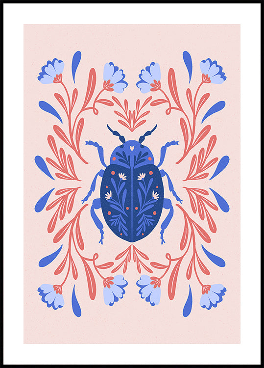 Folk Art Beetle (NEW) - Posterbox