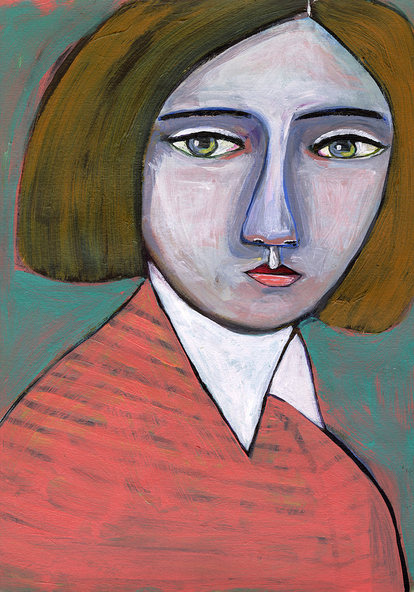 Lady in Melon Jumper (NEW) - Posterbox