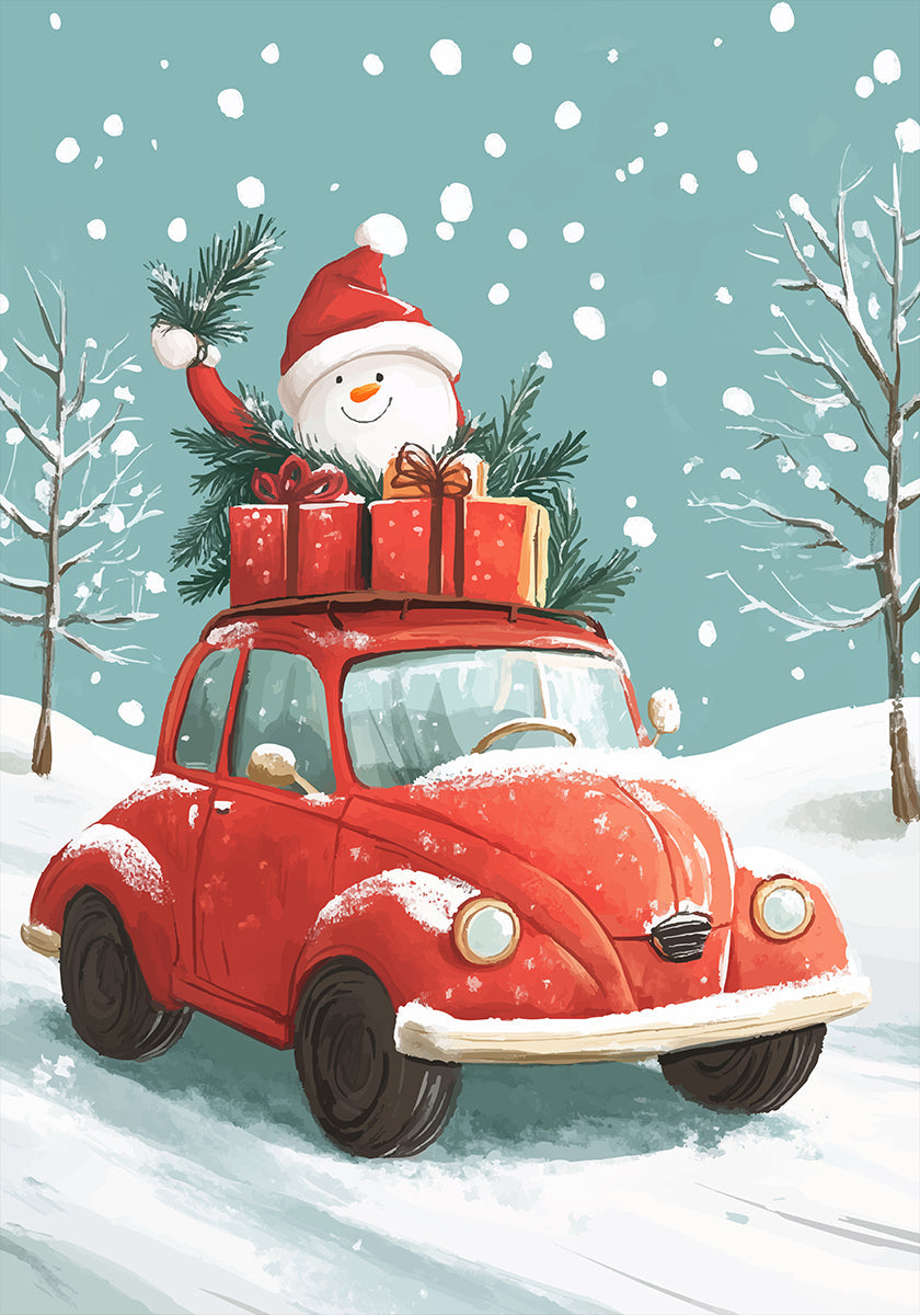 Christmas Road Trip Plakat - Posterbox