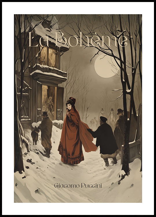 La Bohème Opera Captures A Winter Plakat - Posterbox