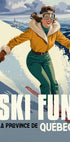Ski Fun Quebec Plakat - Posterbox