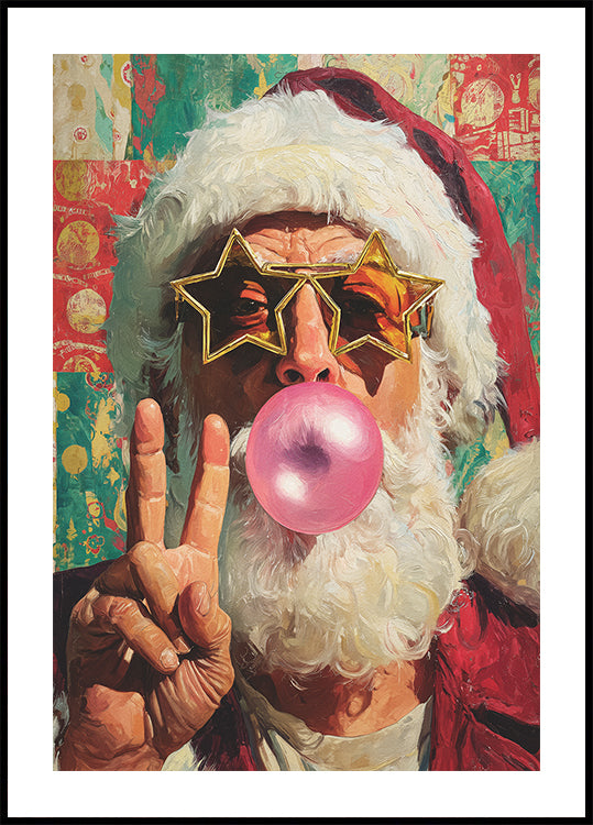 The Cheerful Santa Claus Plakat - Posterbox