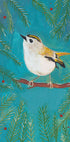 Goldcrest bird sitting in a tree Plakat - Posterbox