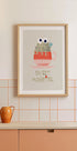 Sweet monster cupcake red Plakat - Posterbox