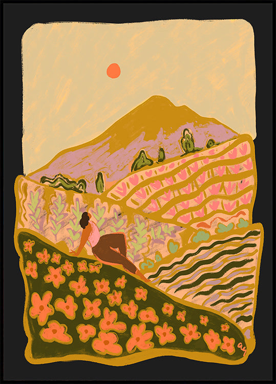 Field Of Flowers Plakat - Posterbox