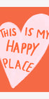 Happy Heart Message Plakat - Posterbox