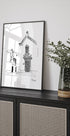 Portugese Town Square Plakat - Posterbox