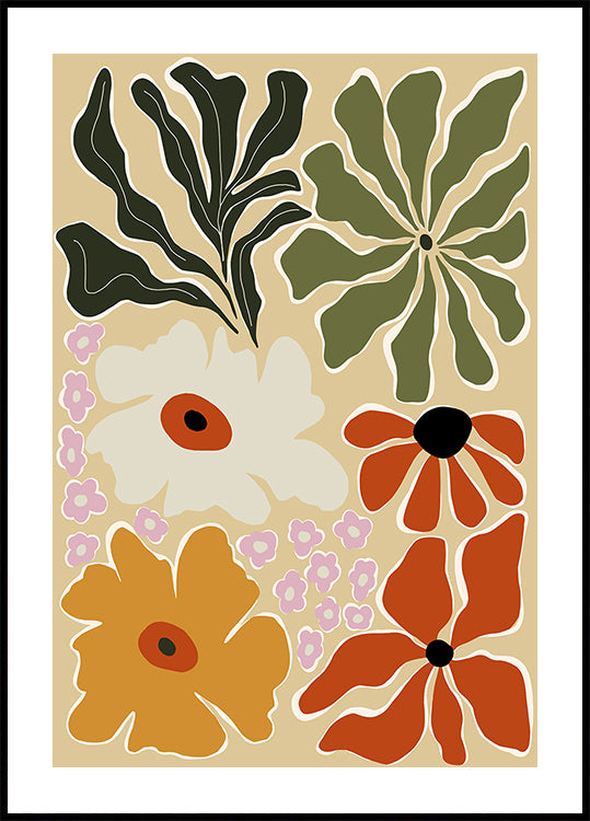 Mid-century bouquet (NEW) - Posterbox