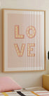 LOVE Light Letters Pink Plakat - Posterbox