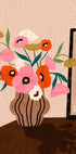 Flowers On Sideboard Plakat - Posterbox