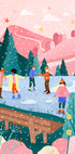 People Ice Skating Plakat - Posterbox