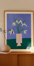 Snowdrops in Stripes Plakat - Posterbox