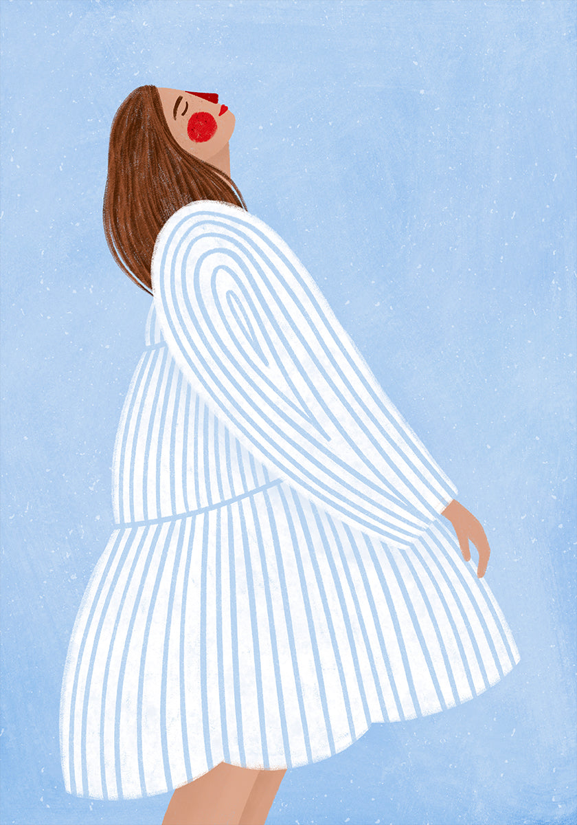 The Woman With the Blue Stripes Plakat - Posterbox