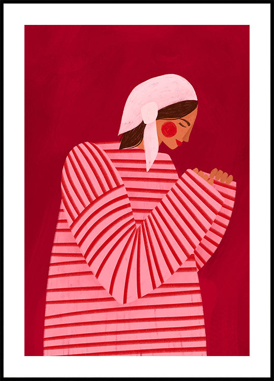 The Woman With the Red Stripes - Posterbox