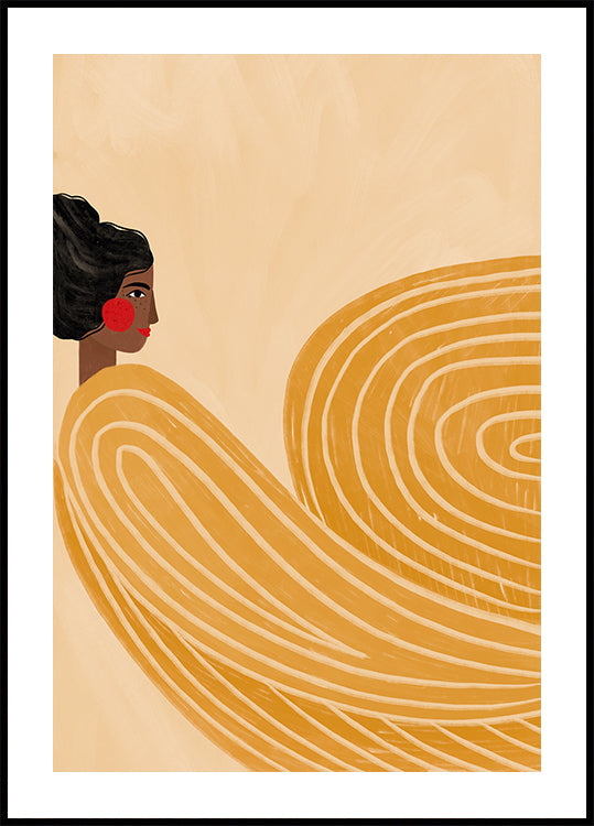 The Woman With the Yellow Stripes Plakat - Posterbox