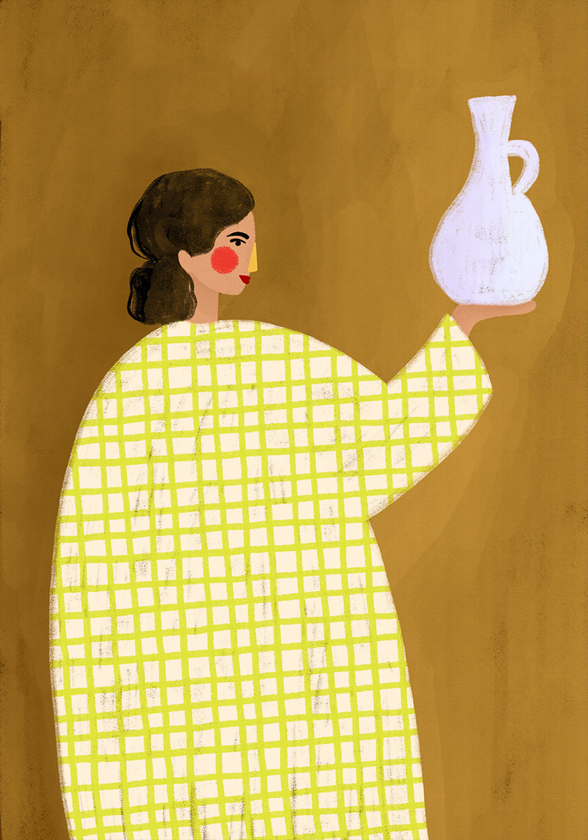 The Woman With Vase Plakat - Posterbox