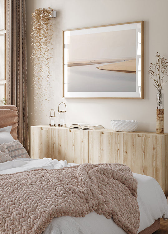 Minimalist Beach with Lone Walker (NEW) - Posterbox