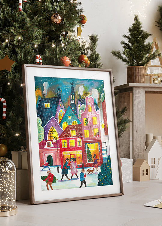 Christmas in Amsterdam Plakat - Posterbox