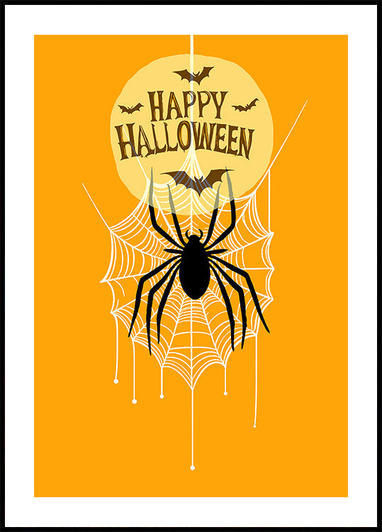 Retro Spooktacular: A Groovy Halloween Vibe Plakat - Posterbox