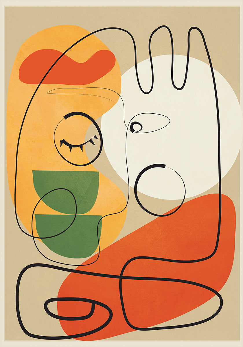 Very Abstract Colorful Portrait (NEW) - Posterbox