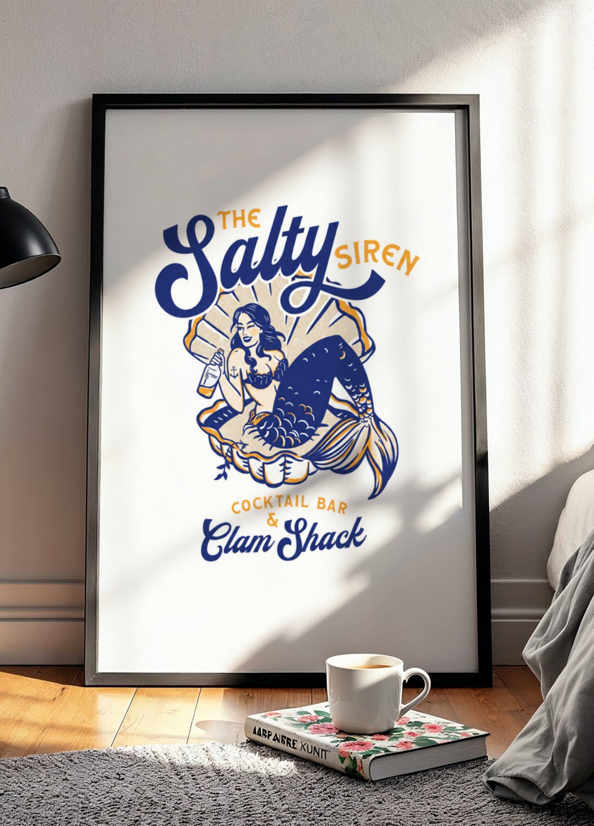 Salty Siren Cocktail Bar &amp; Clam Shack Mermaid - Posterbox
