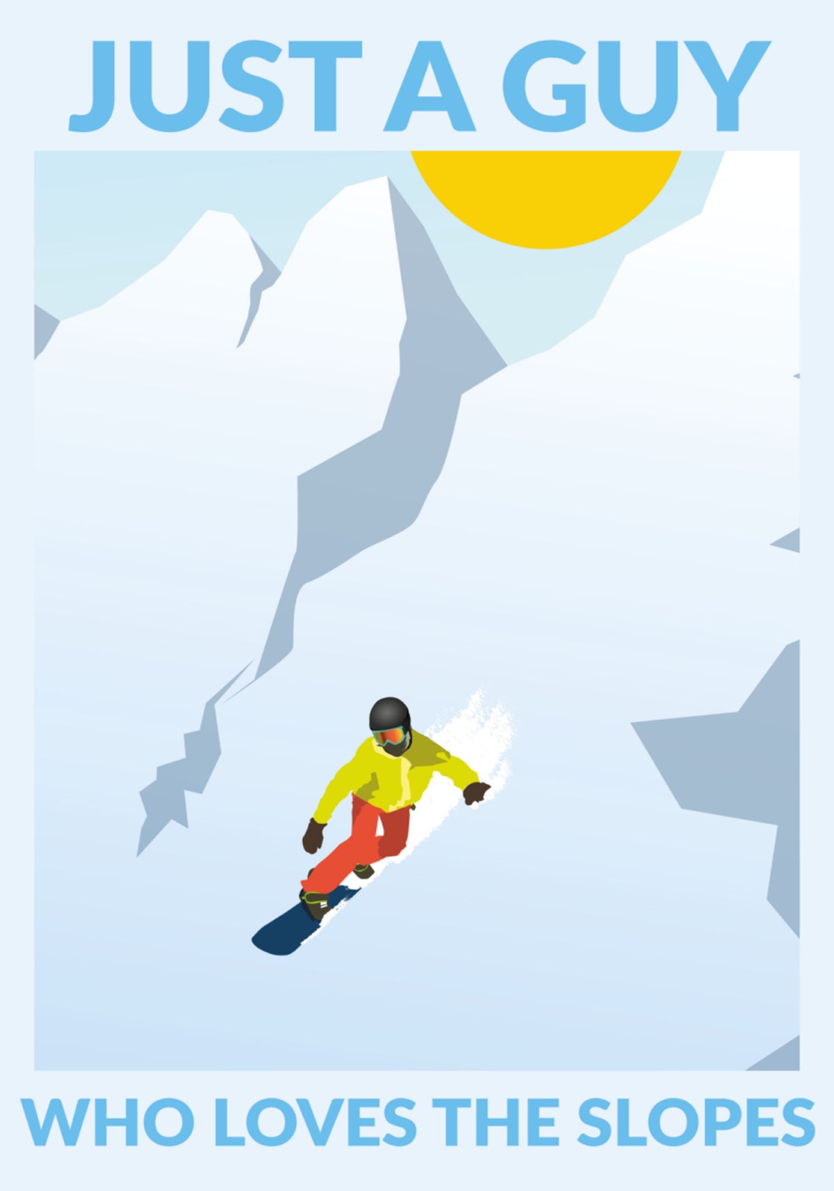 Snowboard-Bergabenteuer