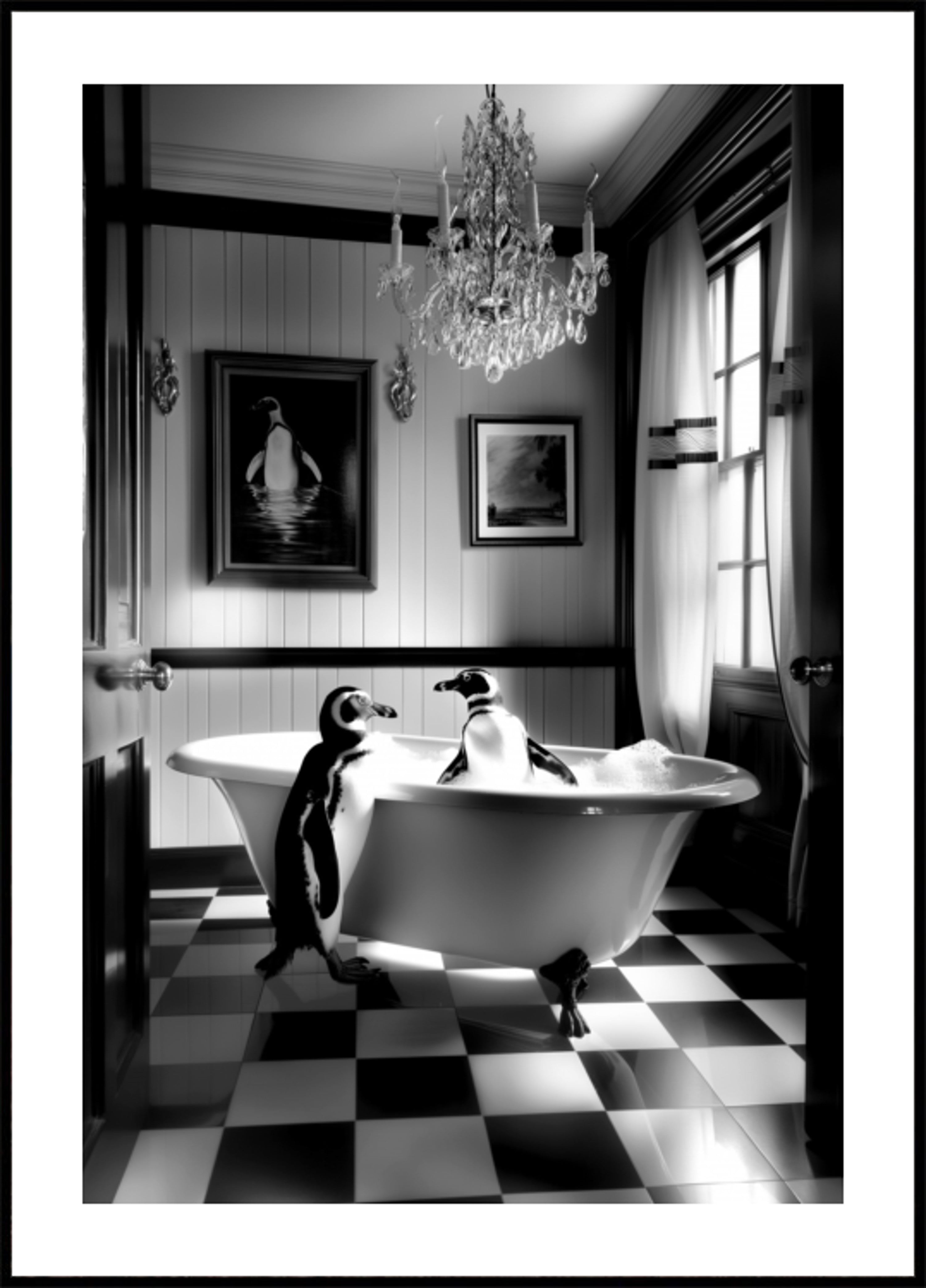 Elegantes Pinguinbad