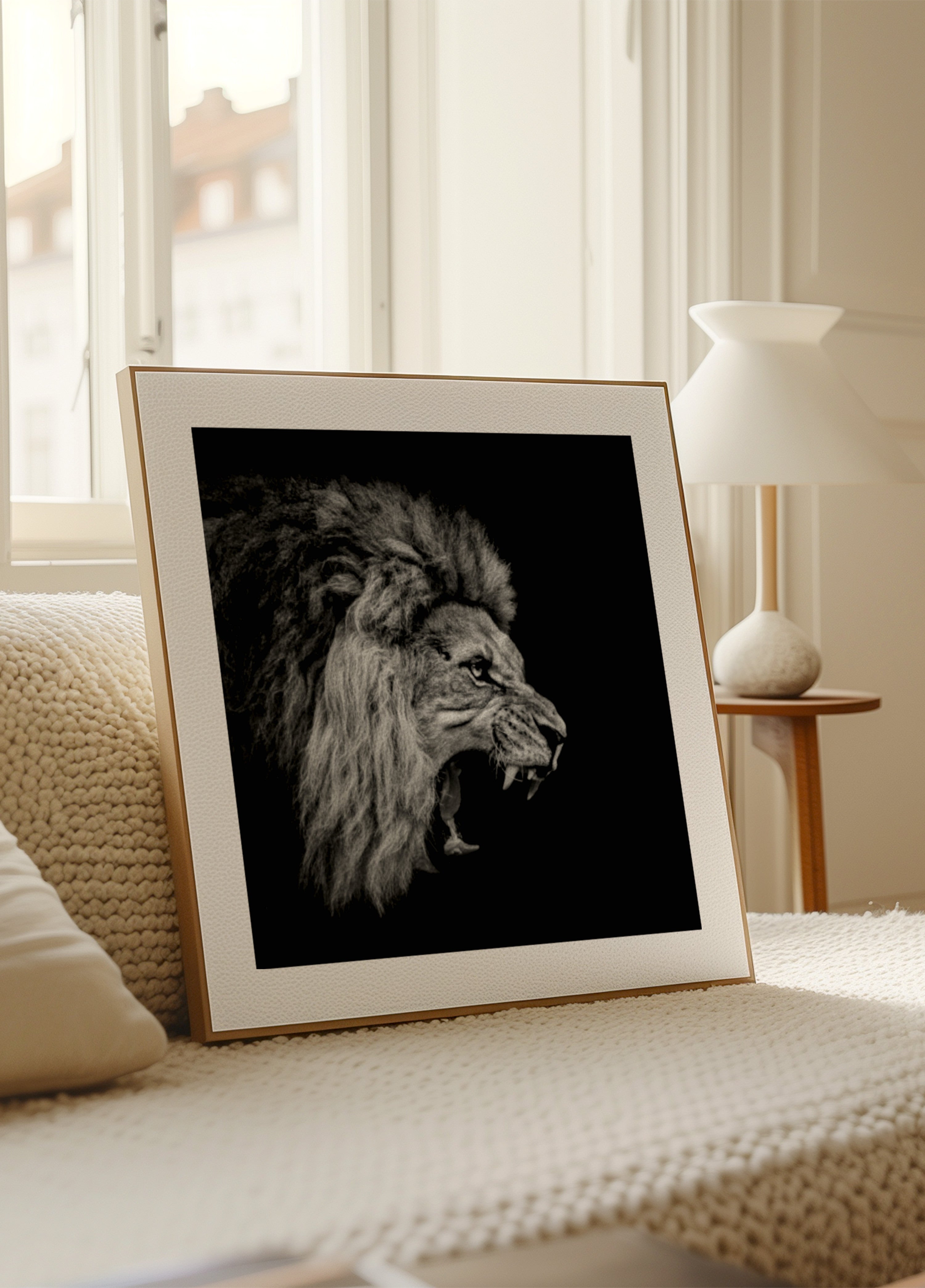 Fierce Roaring Lion - Posterbox