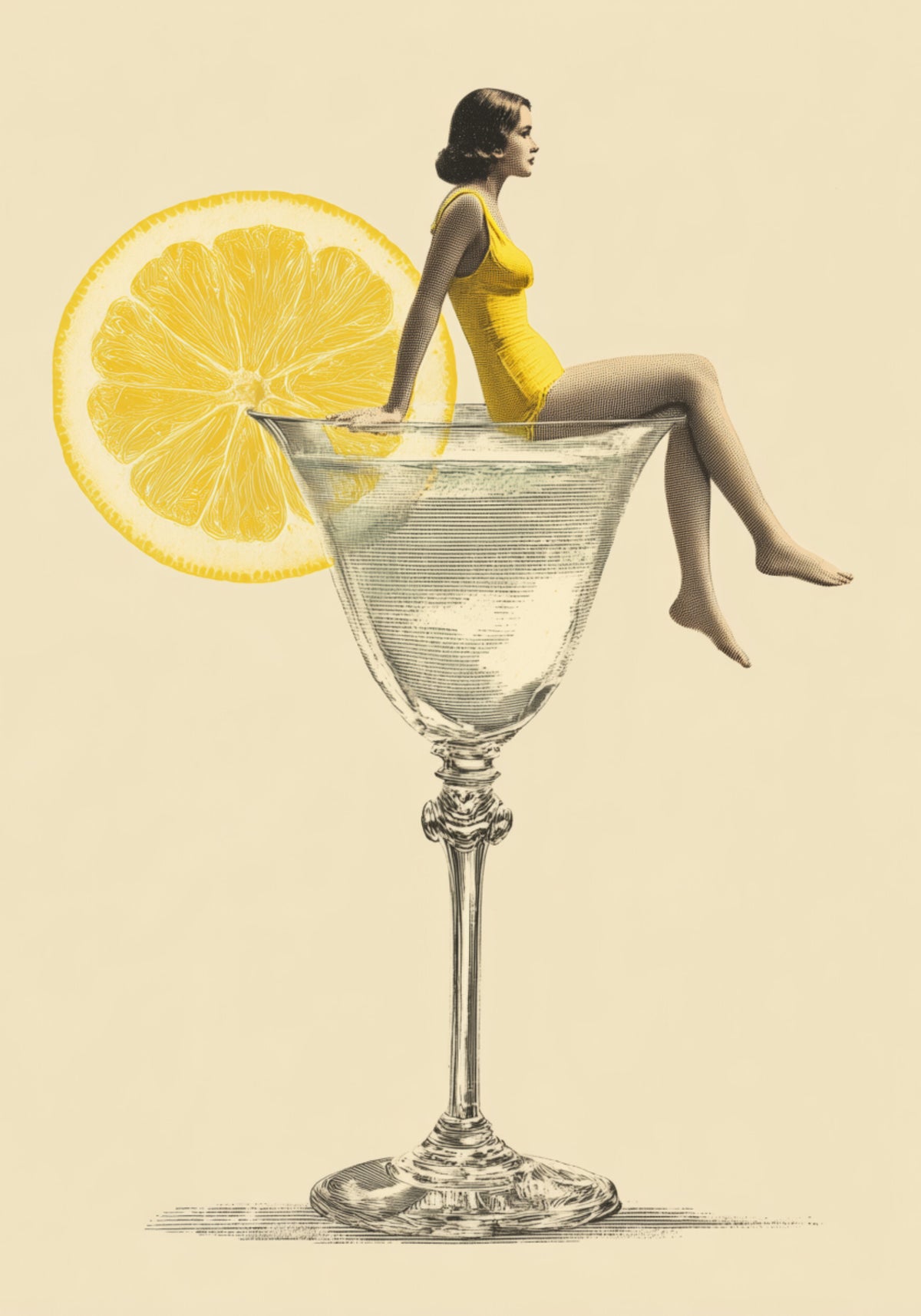 Zitronen-Cocktail-Lounge