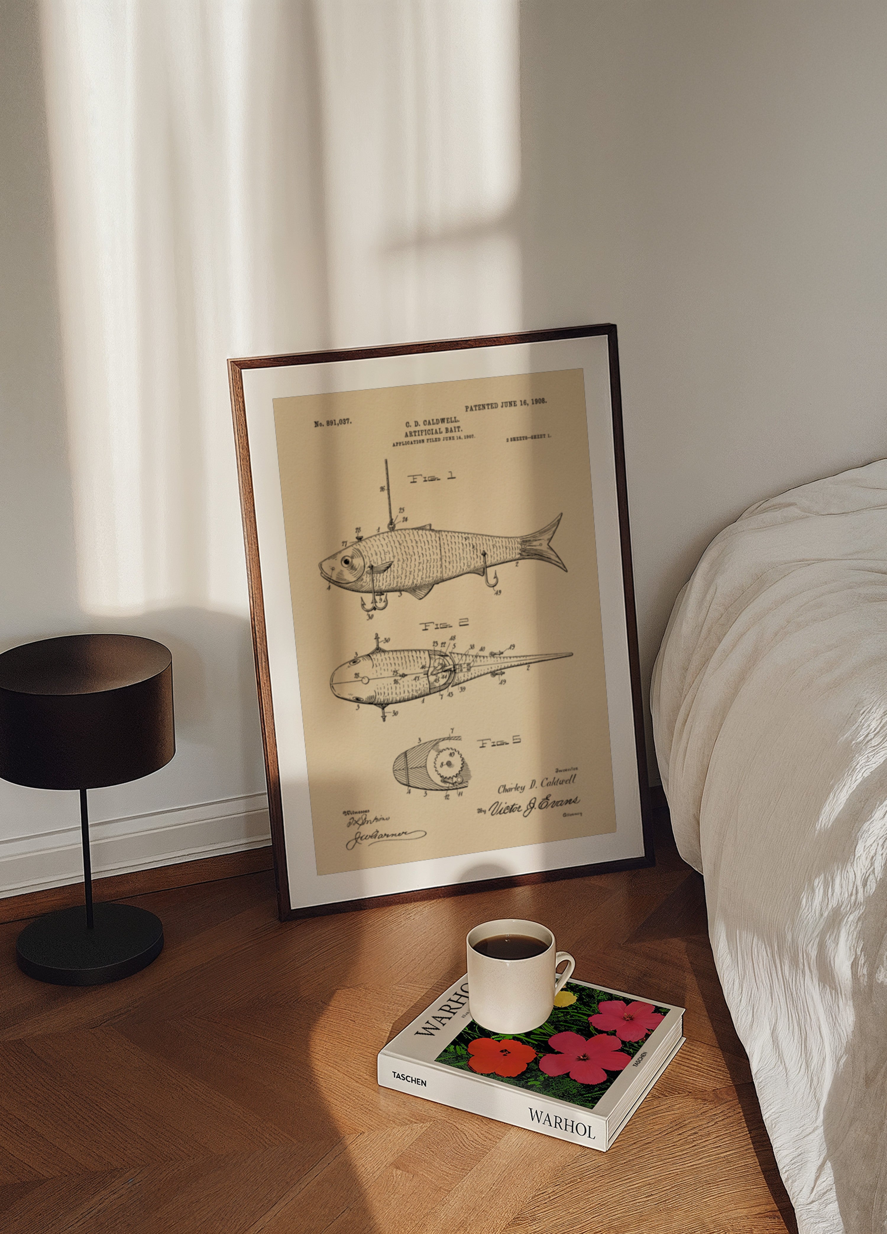 Vintage Angelköder Patent