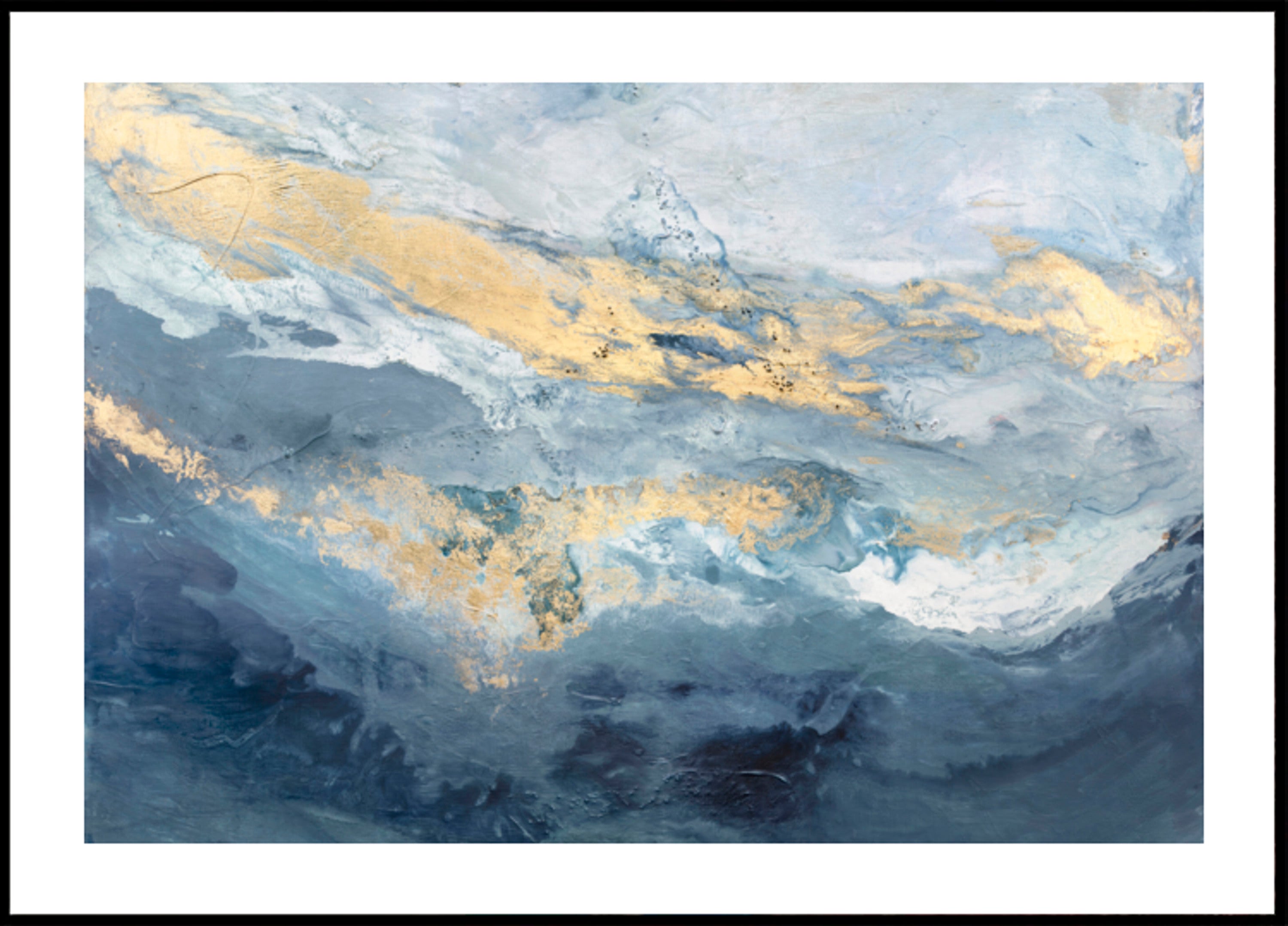 Golden Ocean Waves - Posterbox