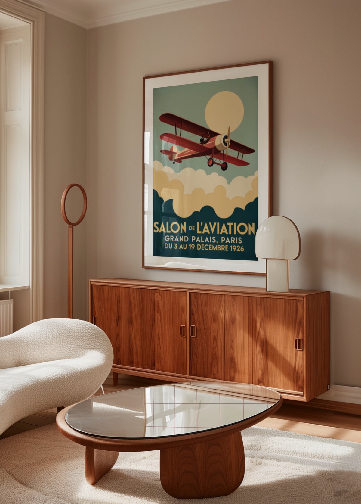 Vintage Pariser Flugschau