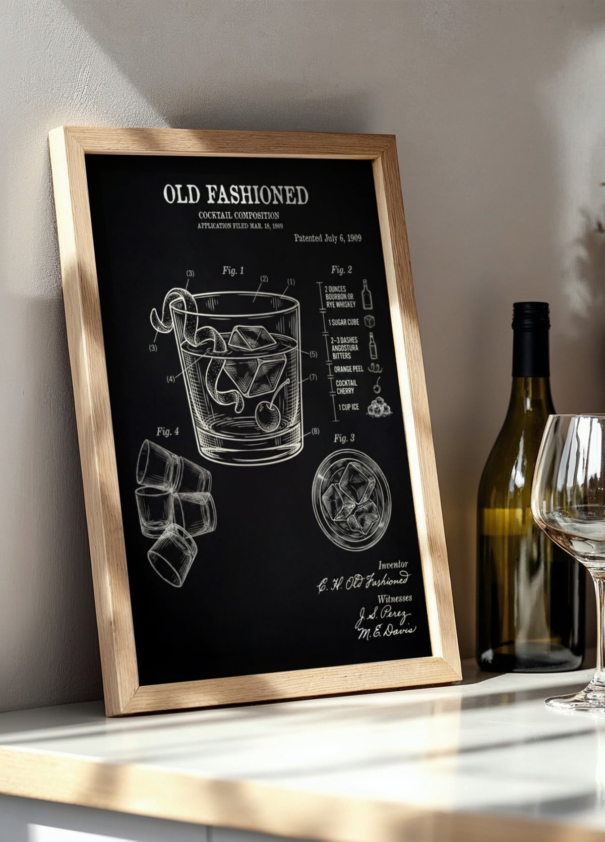 Altmodisches Cocktail-Patent