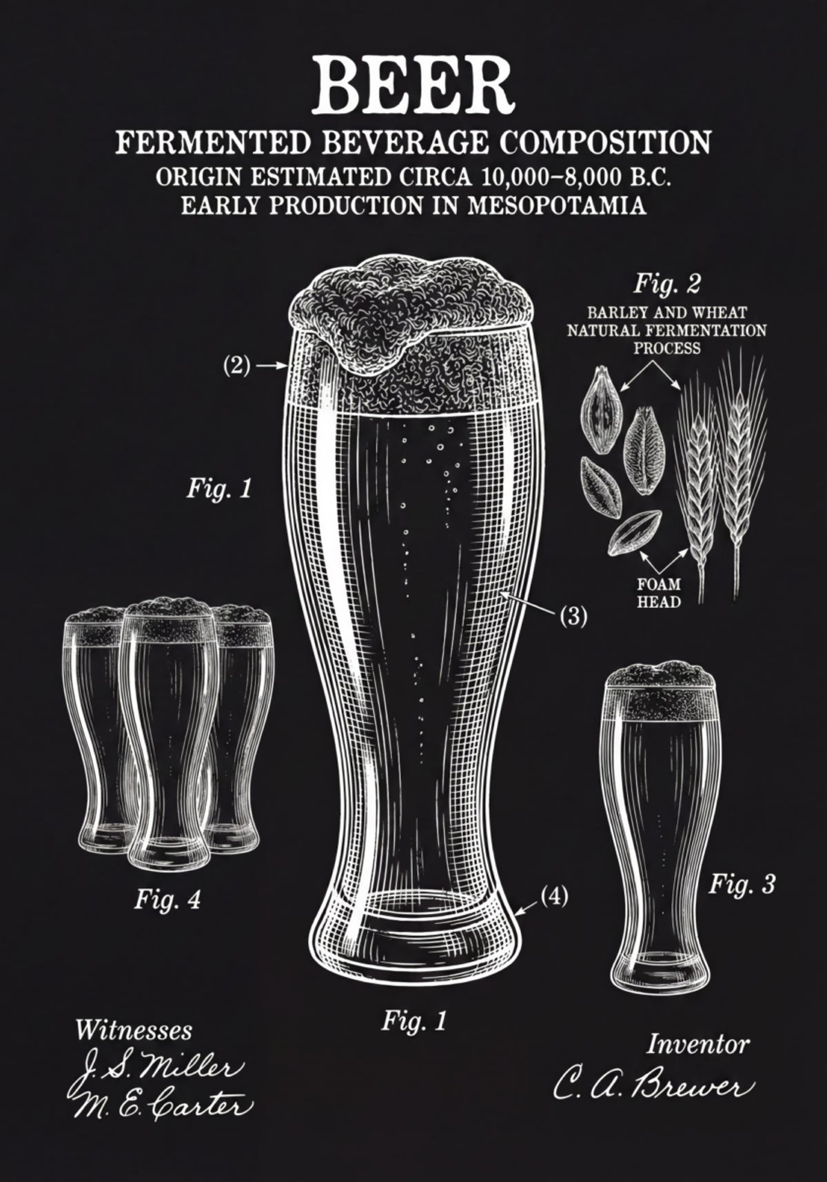 Historisches Bierpatent