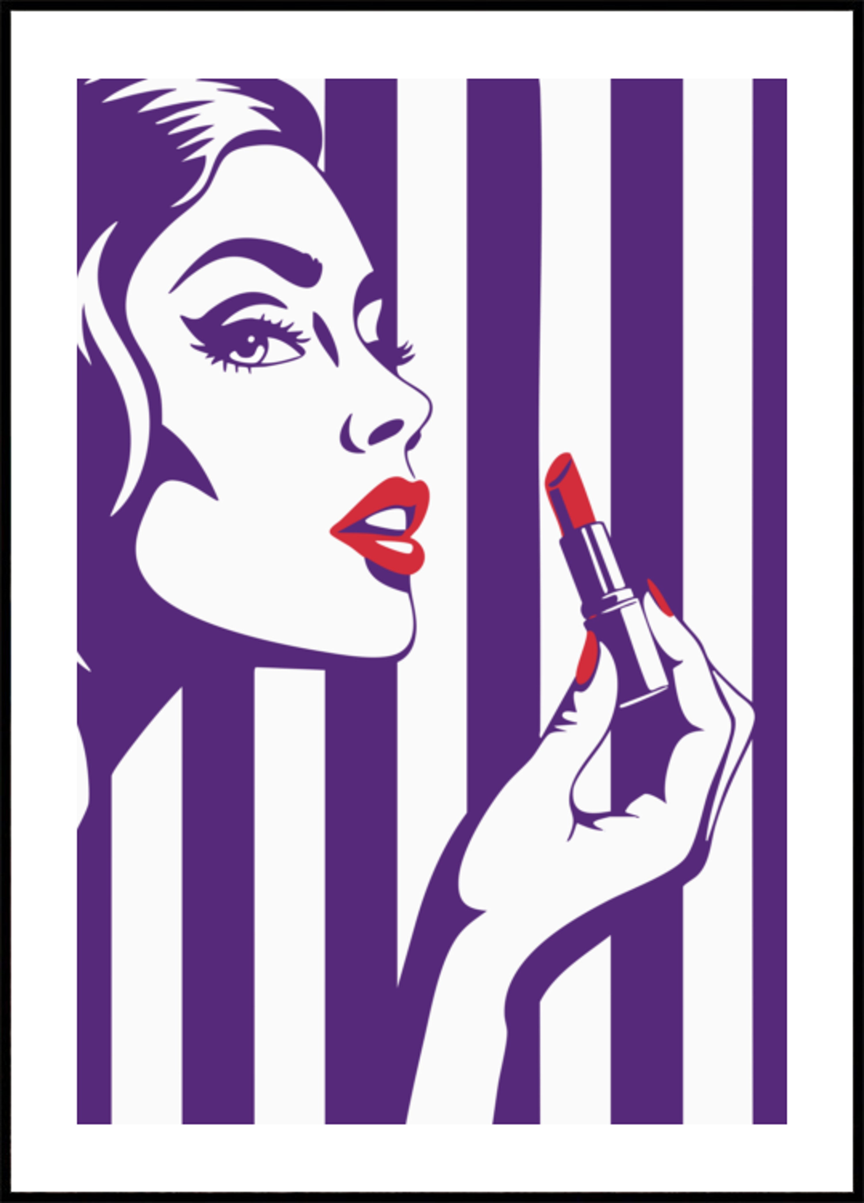 Mutiger Lippenstift-Glamour