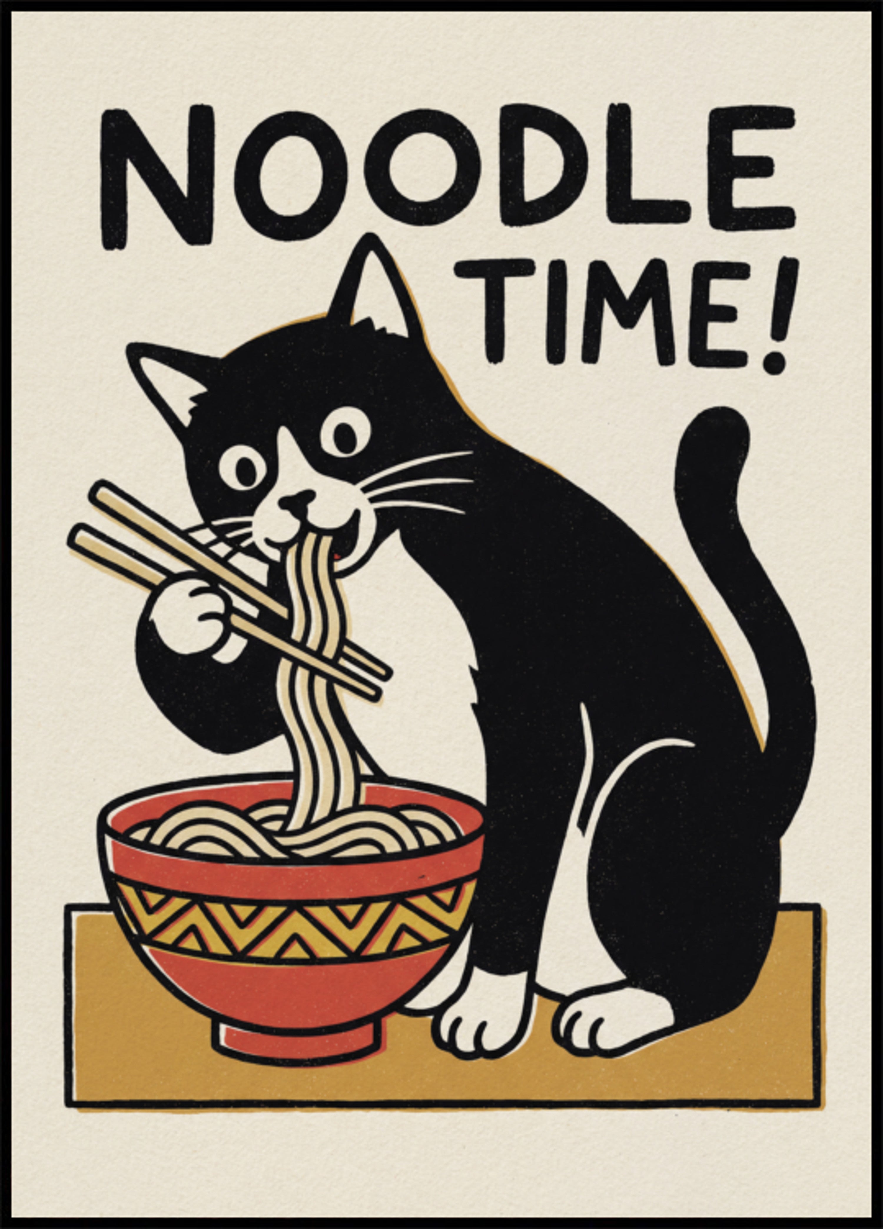 Nudelzeit-Katze