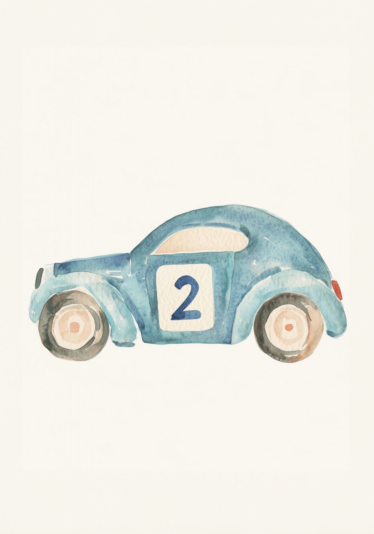 Niedlicher blauer Rennwagen