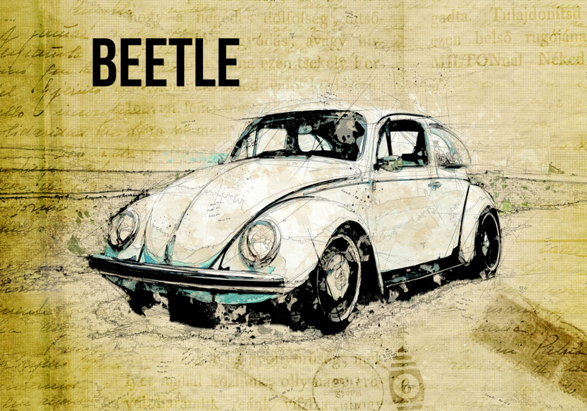 Oldtimer-Skizze
