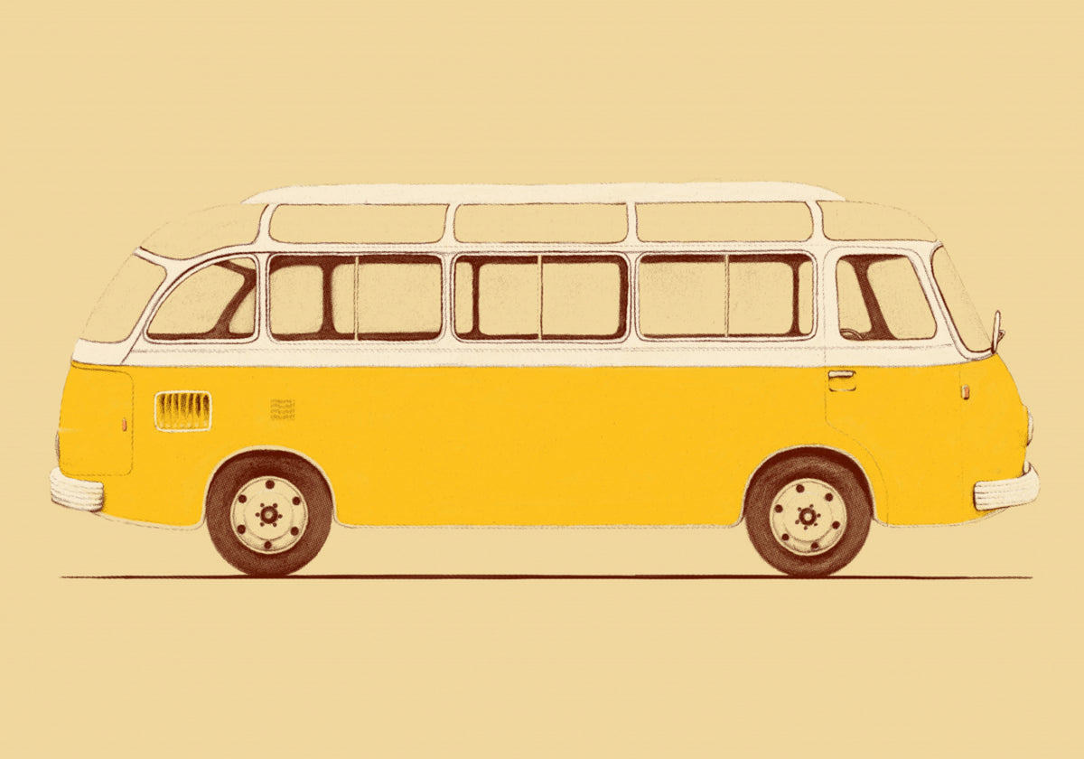 Gelber Vintage-Bus
