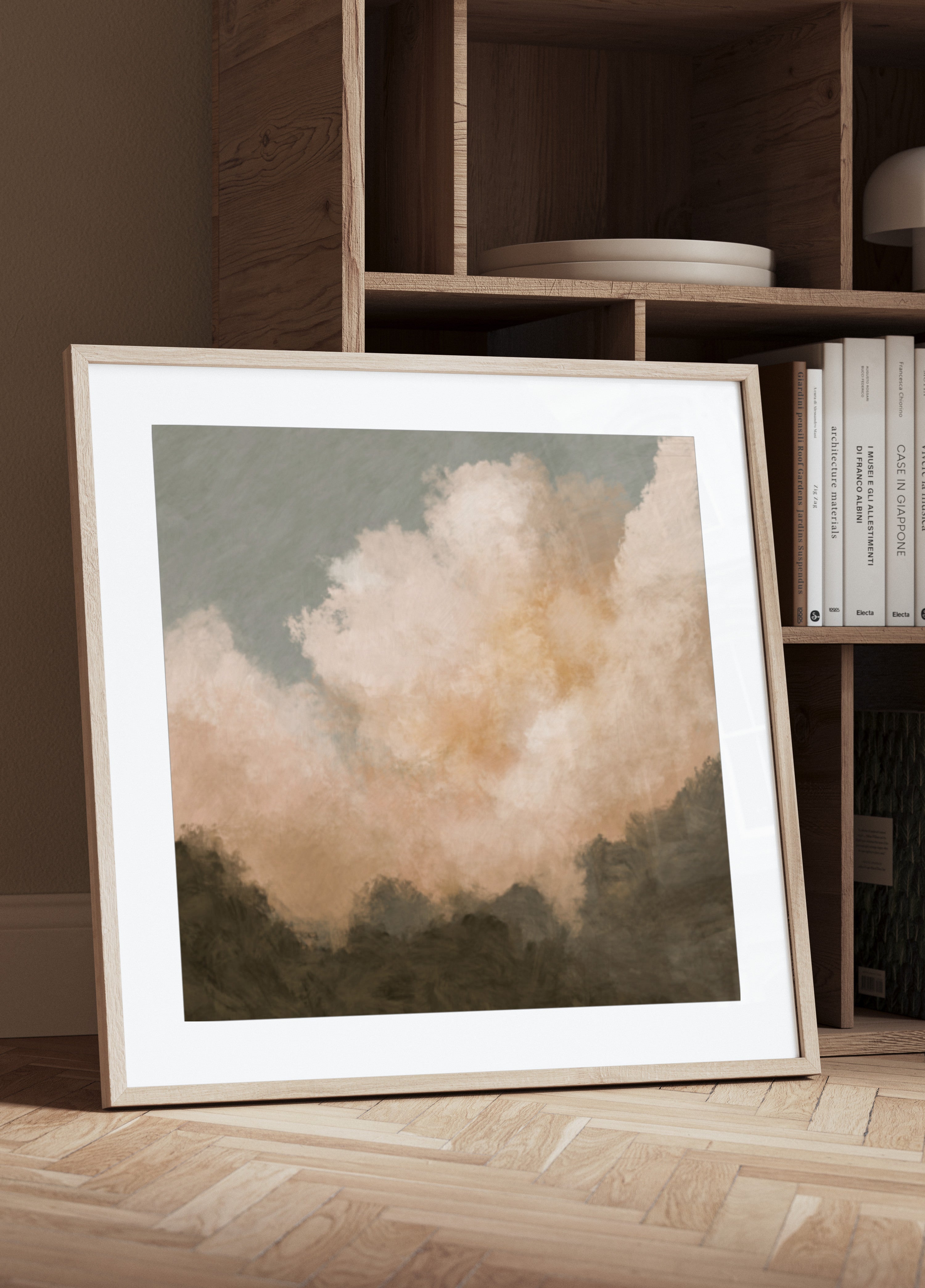 Ruhige Bergwolken