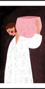 Serene Woman Carrying Basket