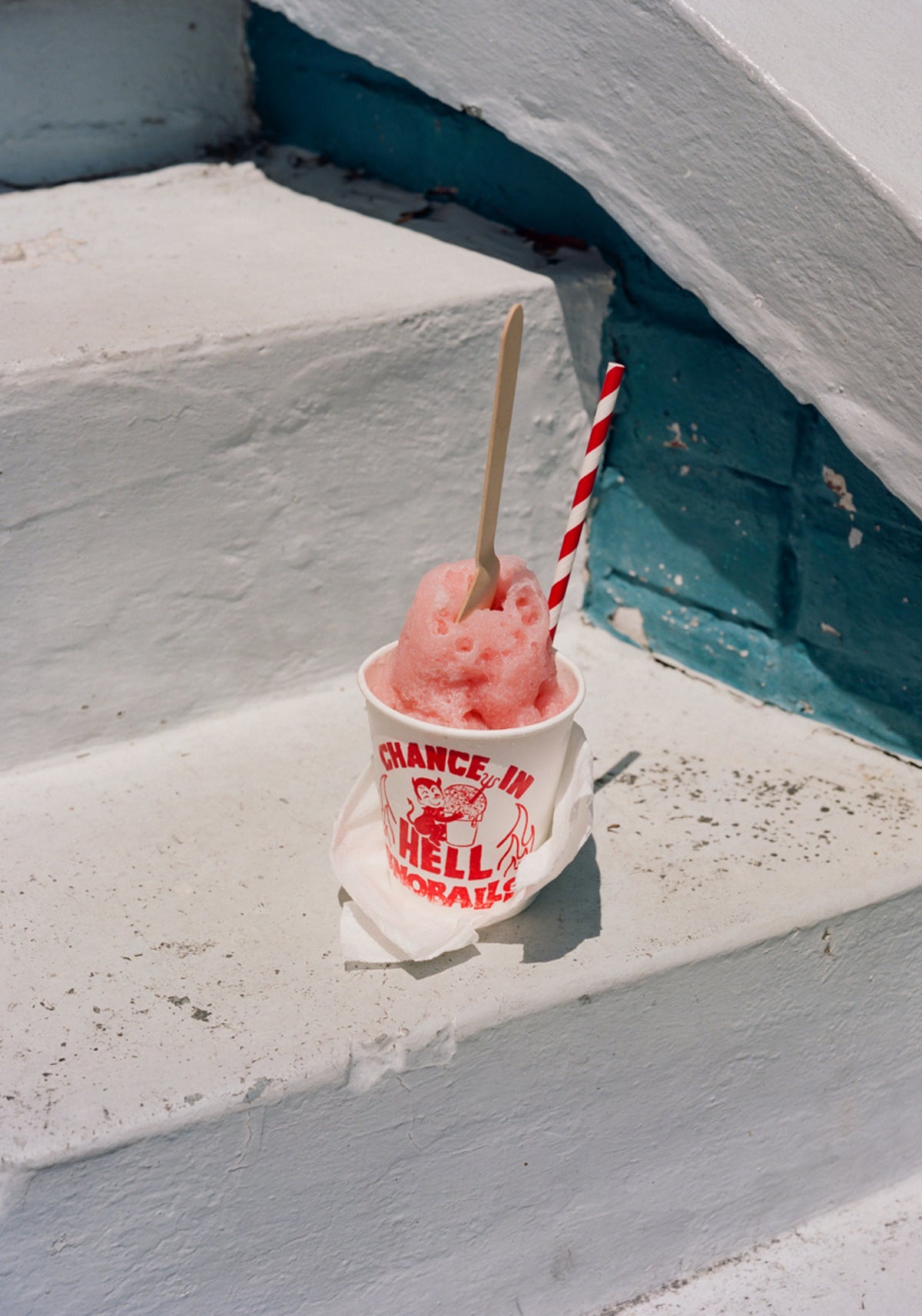 Erfrischender rosa Slushie