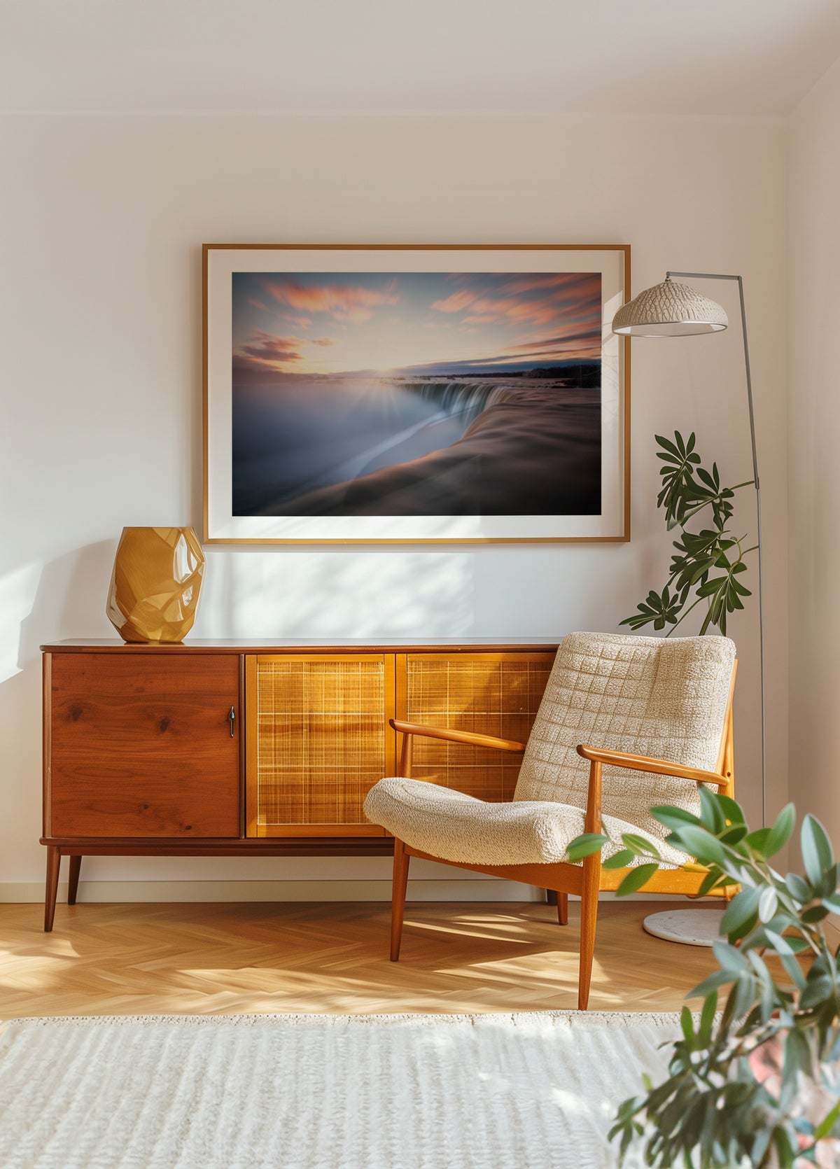 Goldener Wasserfall Dawn