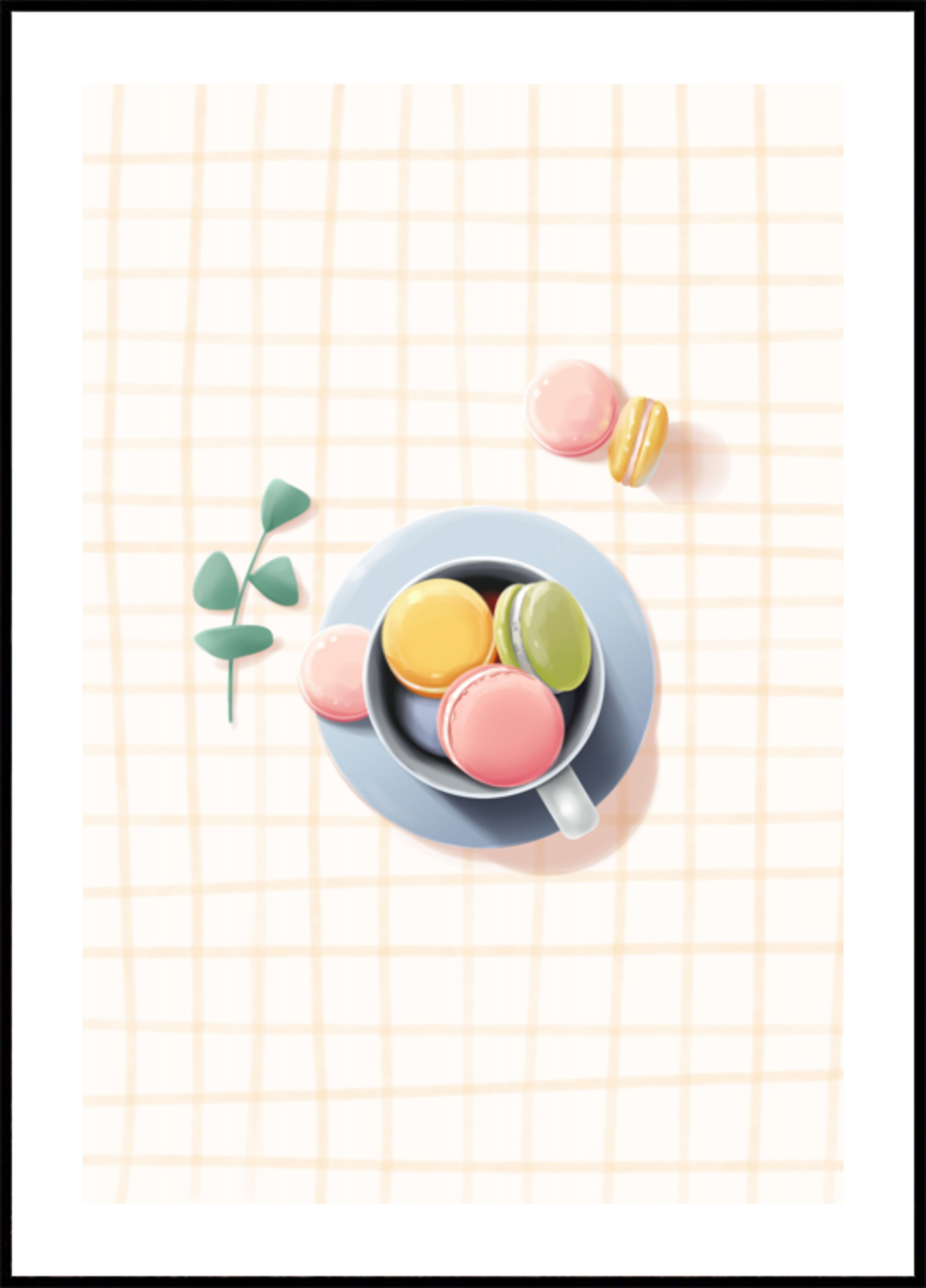 Süße Pastell-Macarons