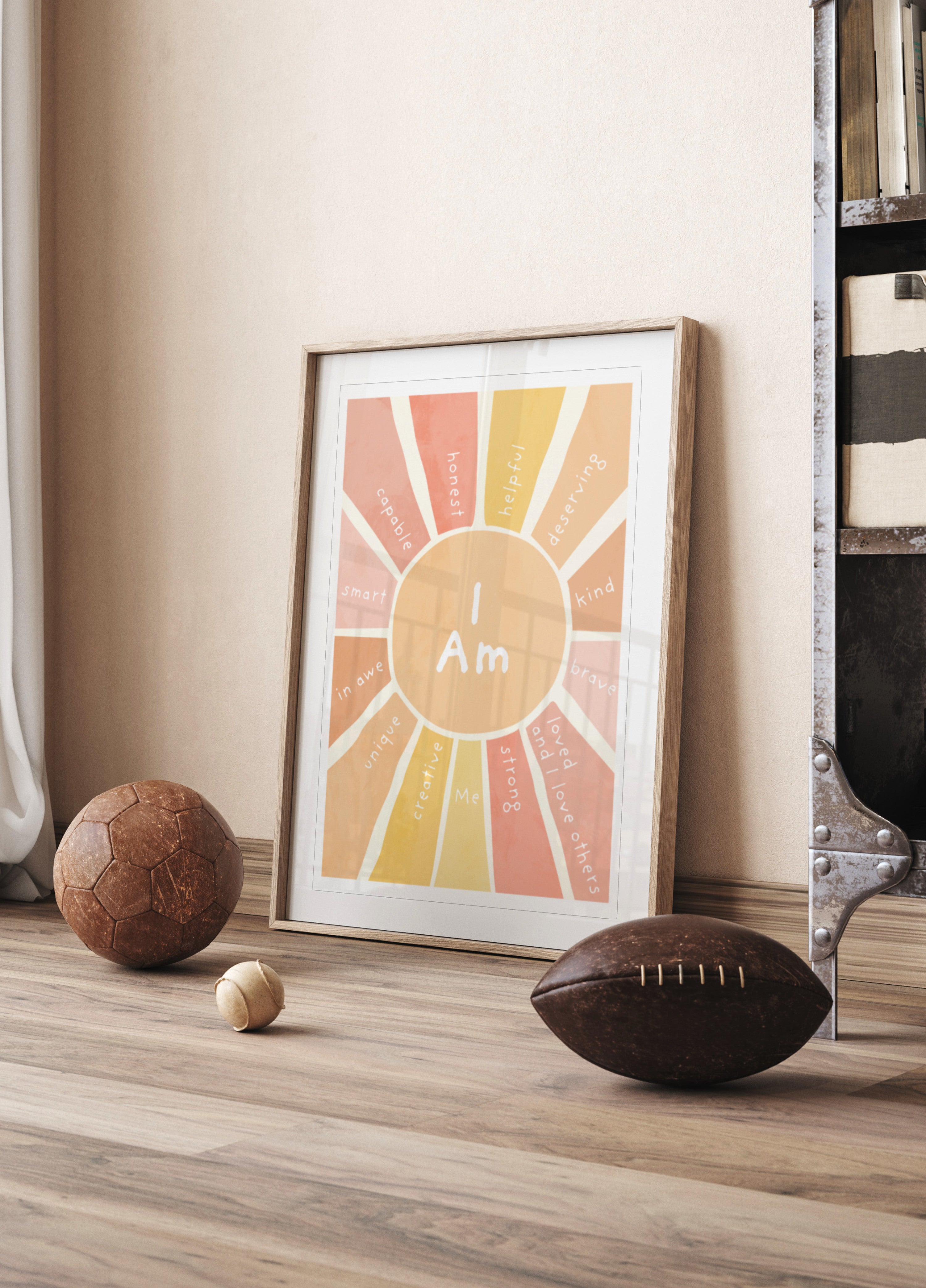 Positive Affirmationen Sunburst