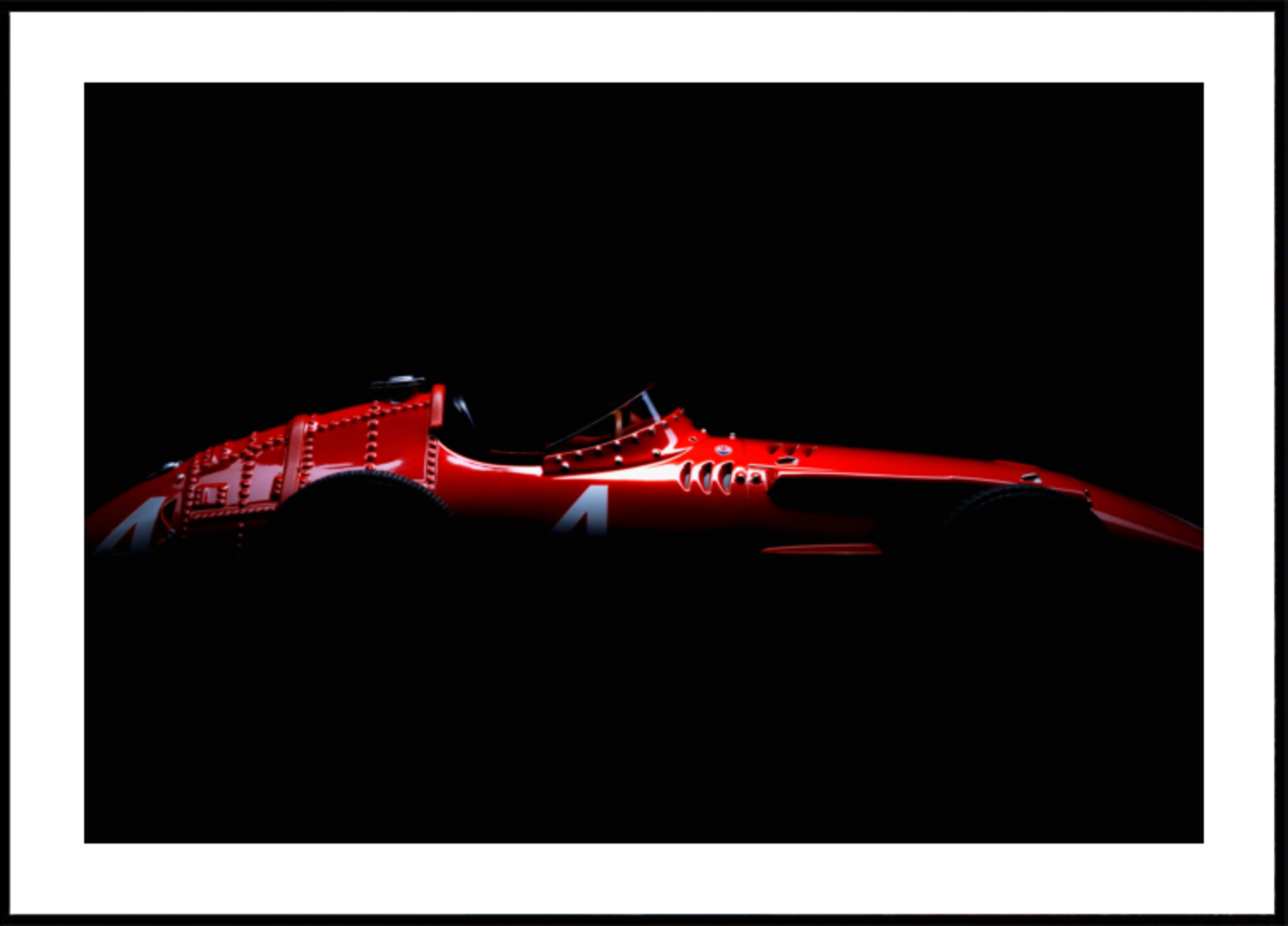 Vintager roter Rennwagen