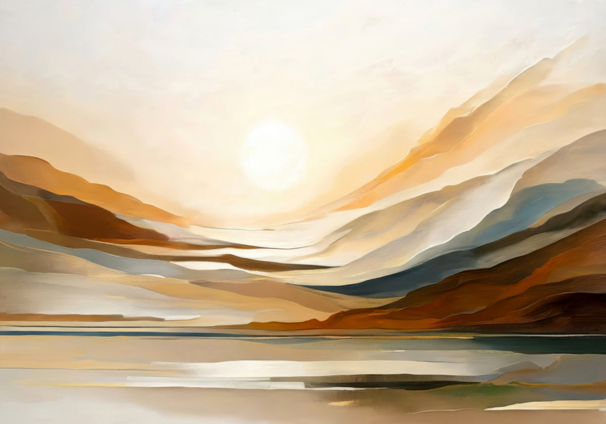Goldene Horizontlandschaft