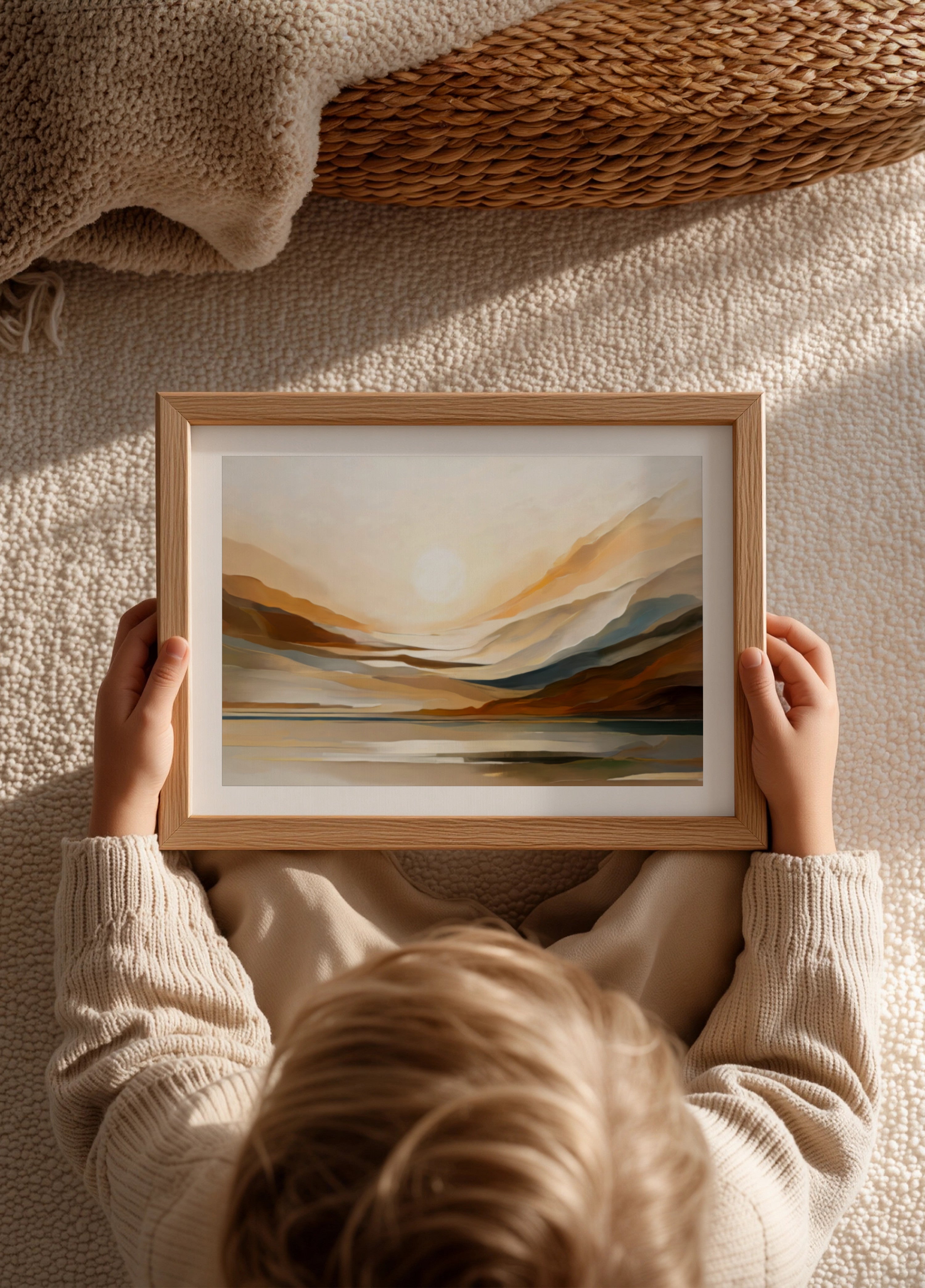 Goldene Horizontlandschaft